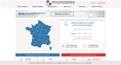 Desktop Screenshot of emploi-collectivites.fr