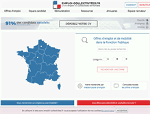 Tablet Screenshot of emploi-collectivites.fr